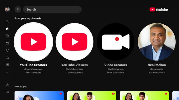 YouTube анонсировал обновление своего приложения для телевизоров и игровых консолей