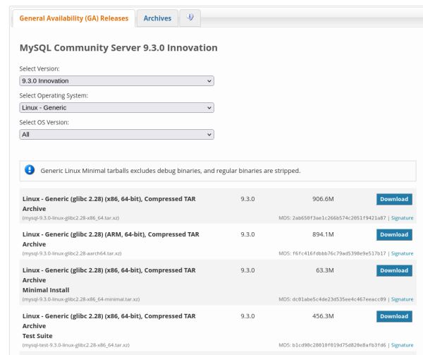 Вышла СУБД MySQL 9.3.0