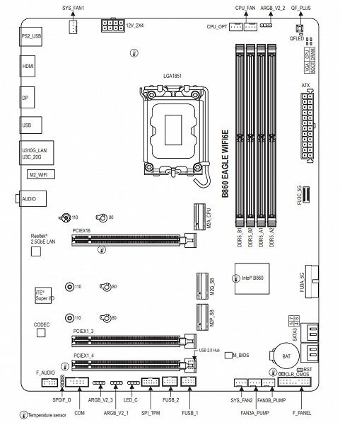Обзор материнской платы Gigabyte B860 Eagle WiFi6E на чипсете Intel B860