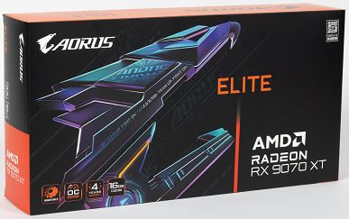 Обзор видеоускорителя AMD Radeon RX 9070 XT на основе карты Gigabyte Aorus Radeon RX 9070 XT Elite 16G (16 ГБ)