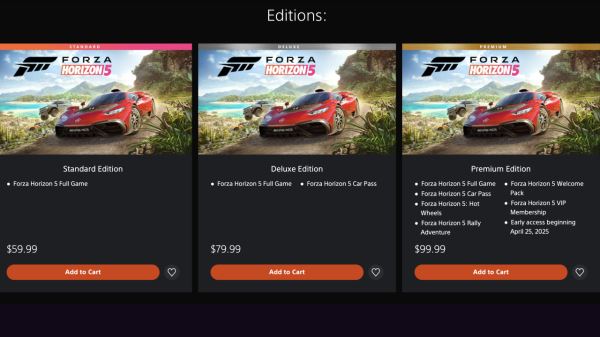 Forza Horizon 5 вышла на PlayStation 5